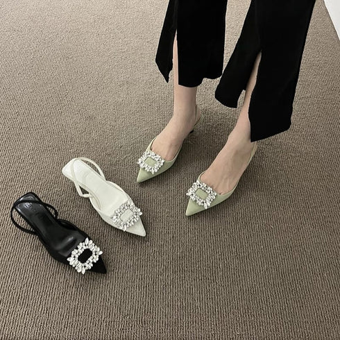 2022 New Fashion Rhinestones Sequined Banquet Designer Heels